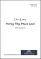 Mercy Pity Peace Love SATB choral sheet music cover